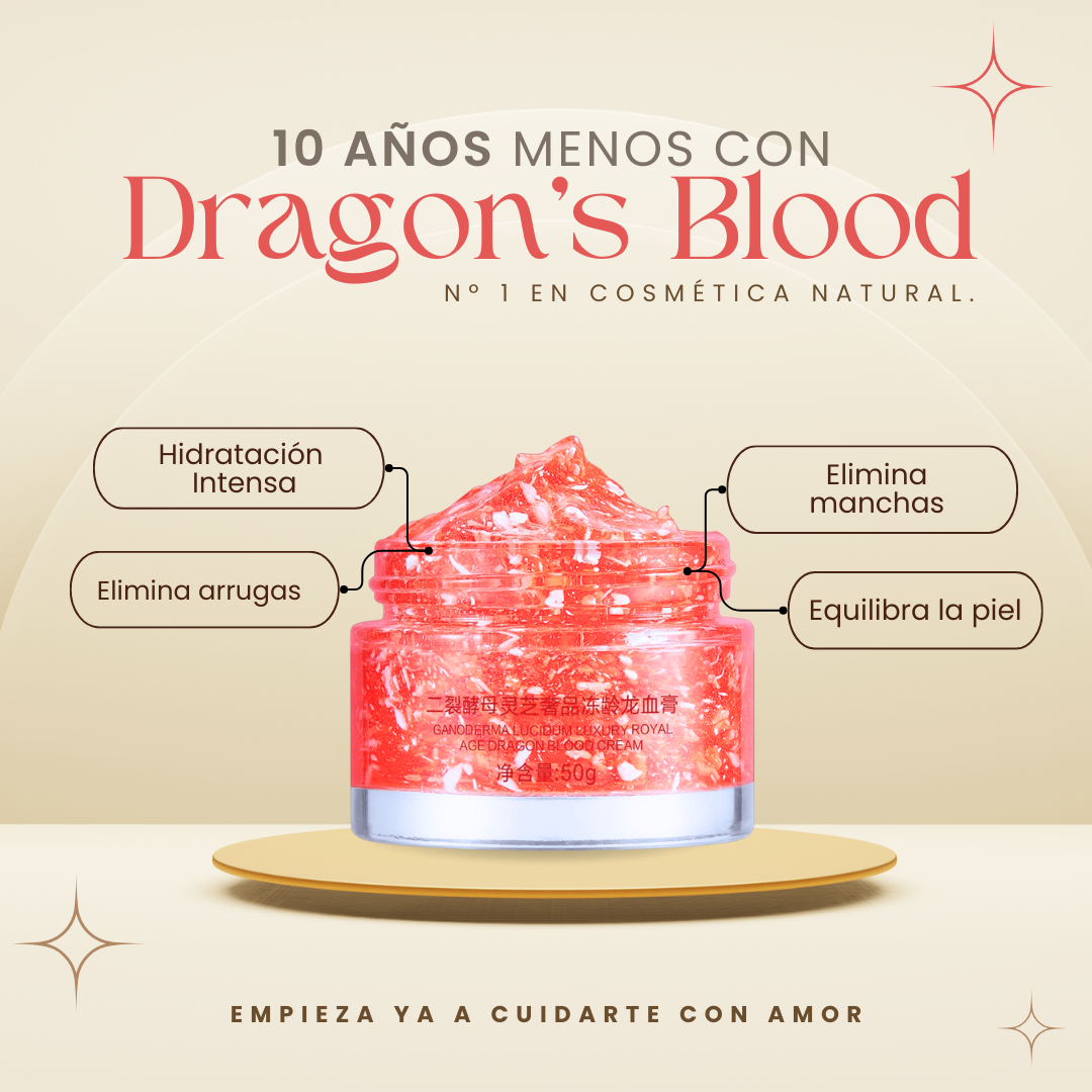Crema facial Dragon's Blood rejuvenecedora para una piel más joven y radiante