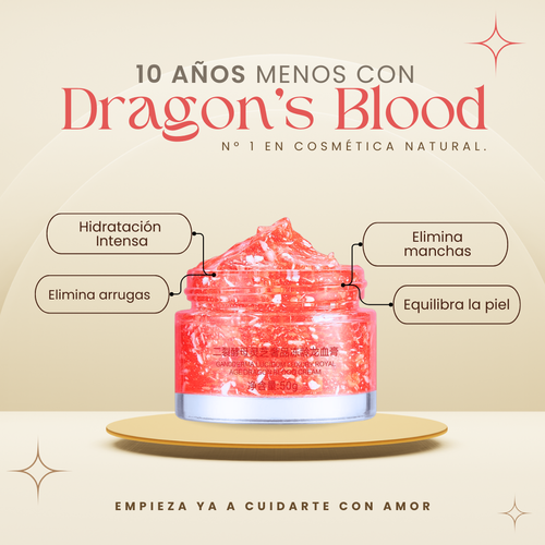 Crema facial Dragon's Blood rejuvenecedora para una piel más joven y radiante
